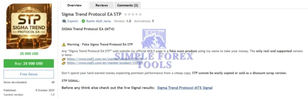 Sigma_Trend_Protocol_EA MQL5 Review-simple-forex-tools