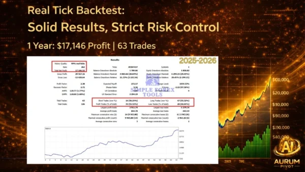 AI Aurum Pivot MT5 Original License Key Review 4 BackTest Result-simple-forex-tools