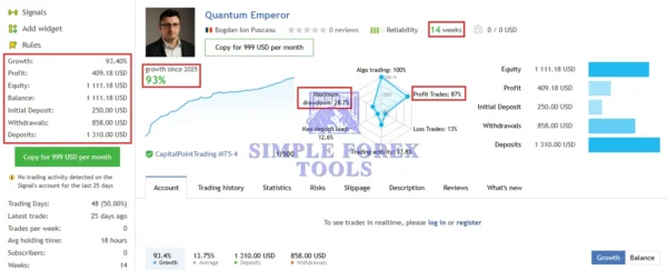 Quantum Emperor EA MT5 License Key Group Buy - Live Signal 1-simple-forex-tools