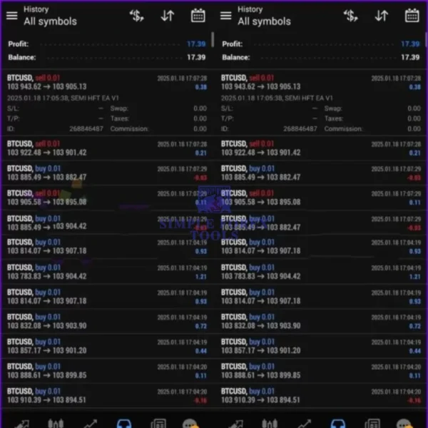 SEMI HFT EA MT5 - Review-simple-forex-tools