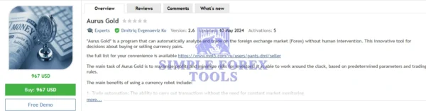 Aurus Gold MT4 EA MQL5 Review-simple-forex-tools