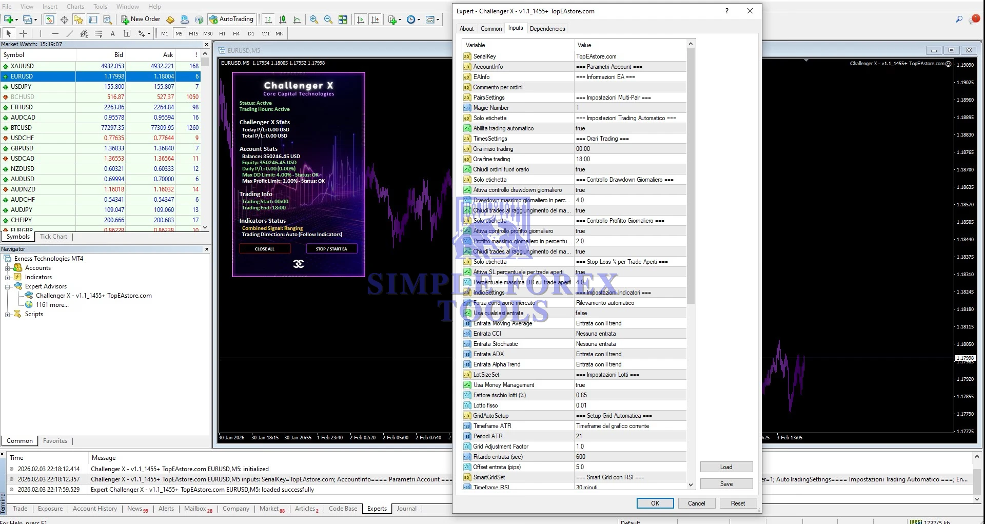 Challenger X MT4 EA v1.1 - Best EA Robot for MT4 with SetFiles Challenger X MT4 Result-simple-forex-tools