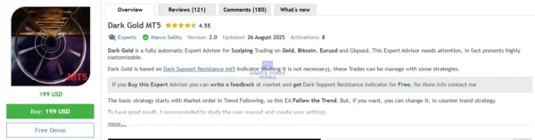 Dark Gold MT5 MQL5 Review-simple-forex-tools