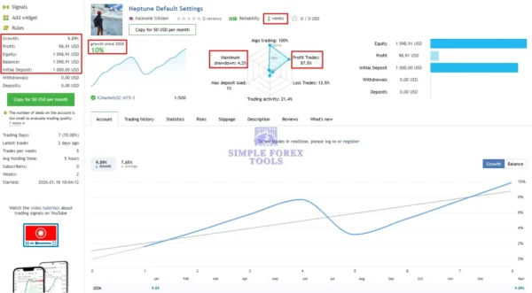Neptune EA MT5 MQL5 Live Signal-simple-forex-tools