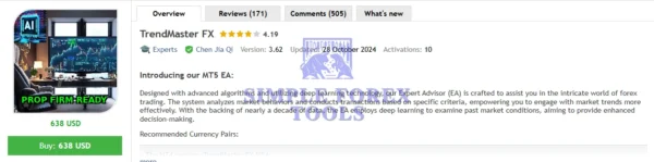 TrendMaster FX MT5 V3.62 - AI Trend-Following Expert Advisor for MetaTrader 5 | EURUSD & GBPUSD TrendMaster FX MT5 EA MQL5 Review-simple-forex-tools