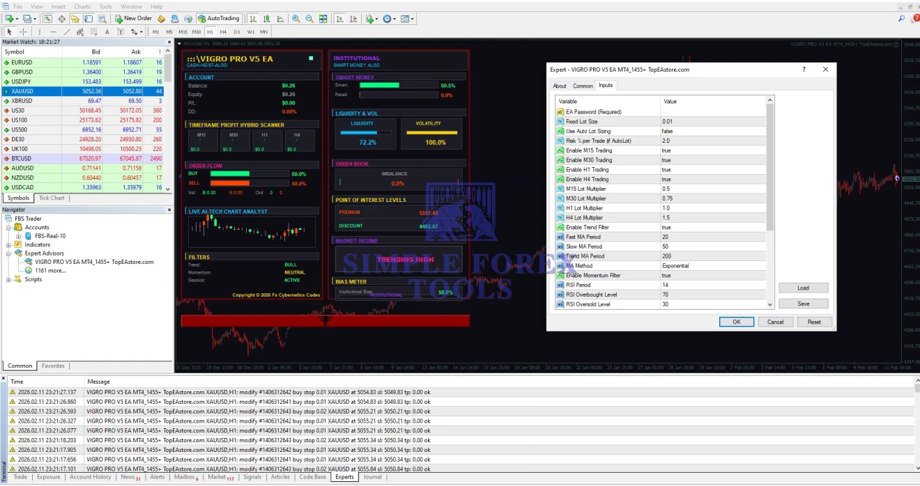 VIGRO PRO V5 EA MT4 - Intelligent Gold Scalping Automation for XAUUSD VIGRO PRO V5 EA MT4 Review 3-simple-forex-tools