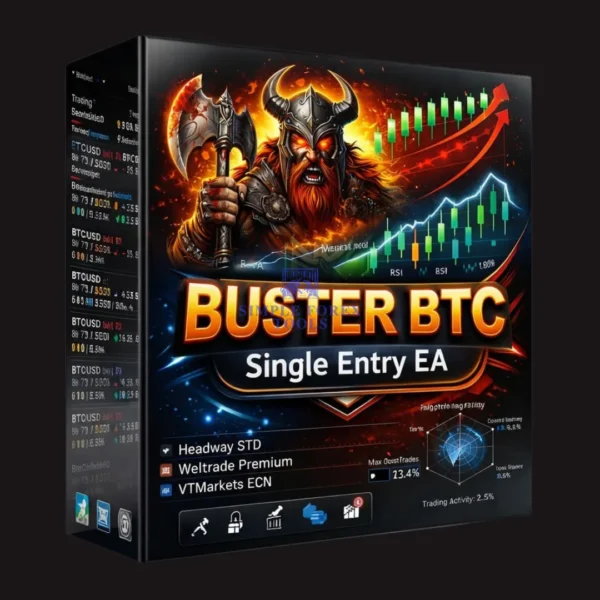 BUSTER BTC Single Entry EA MT5 V1.23 - BTCUSD | 251% Live Growth | Unlimited BUSTER BTC Single Entry EA MT5 V1.23 - BTCUSD | 251% Live Growth | Unlimited