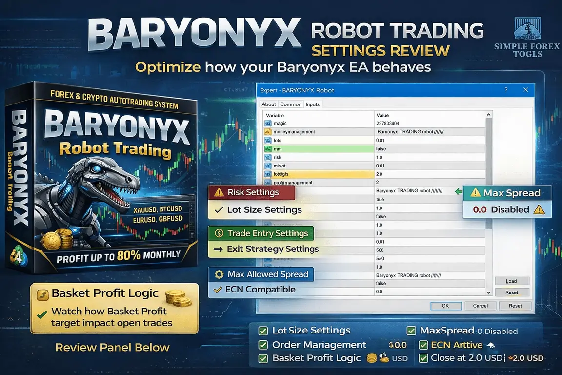 Baryonyx Robot Trading MT4 Setting Review (1)