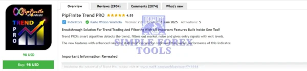 PipFinite Trend PRO Indicator MT4 V5.1 - Smart Trend Detection Trading Tool PipFinite Trend PRO MT4 EA MQL5 Review-simple-forex-tools