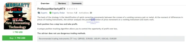 Professor Moriarty MT4 MQL5 Review-4