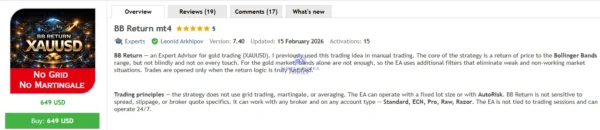 BB Return mt4 MQL5 Review 2