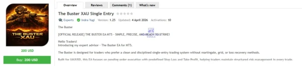 The Buster XAU Single Entry MT5 V1.23 - 187% MQL5 Live Signal Growth The Buster XAU Single Entry MT5 EA MQL5 Review-4