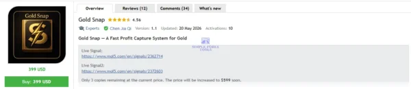 Gold Snap MT5 Review - MQL5 Live Signal Verified Growth & Low Drawdown Gold Snap MT5 MQL5 Review