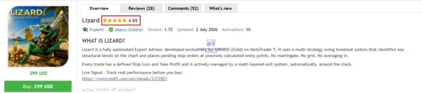 Lizard MT5 MQL5 Review