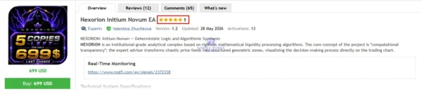 Nexorion Initium Novum EA MT5 - MQL5 Low Drawdown and 390% Growth Nexorion Initium Novum EA MT5 MQL5 Review-3