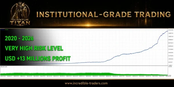 Quantum Titan MT5 V2.1 - MQL5 80% Growth | XAUUSD Quantum Titan MT5 Backtest Result 1